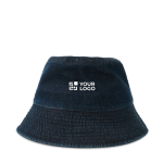Cappello tipo Panama in denim di cotone riciclato tinto con DyStar® vue d'impression