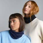 Scaldacollo termoregolatore in lana merino riciclata vue d'ambiance