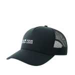 Cappellino trucker in poliestere riciclato a 5 pannelli con rete posteriore vue d'impression