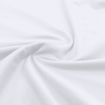 T-shirt bianca da adulto a manica corta con collo rotondo 150g/m²