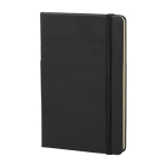 Taccuino grande formato con chiusura elastica Moleskine a righe color nero terza vista