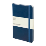 Taccuino grande formato con chiusura elastica Moleskine a righe color blu