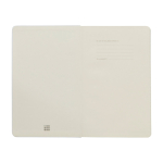 Taccuino grande formato con chiusura elastica Moleskine a righe color bianco