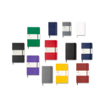 Taccuino grande formato con chiusura elastica Moleskine a righe color bianco seconda vista in vari colori