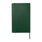 Taccuino grande formato con chiusura elastica Moleskine a righe color verde seconda vista posteriore