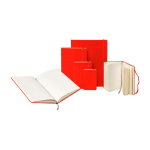 Taccuino grande formato con chiusura elastica Moleskine a righe color rosso scuro quinta vista