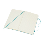 Taccuino grande formato con chiusura elastica Moleskine a righe color azzurro pastello