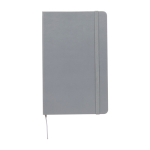 Taccuino grande formato con chiusura elastica Moleskine a righe color blu grigiastro seconda vista frontale