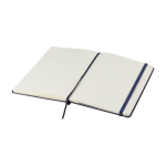 Taccuino grande formato con chiusura elastica Moleskine a righe color blu oltremare seconda vista