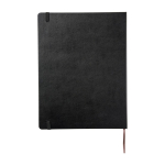 Taccuino Moleskine Classic extragrande con copertina rigida a righe color nero seconda vista posteriore
