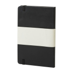 Taccuino Moleskine Classic a copertina rigida media, pagine a righe color nero terza vista posteriore