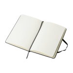 Taccuino Moleskine Classic a copertina rigida media, pagine a righe color nero quarta vista