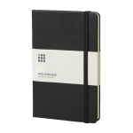 Taccuino tascabile con copertina rigida Moleskine Classic a righe color nero terza vista