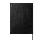 Taccuino Moleskine Classic con copertina morbida e chiusura elastica, pagine a righe color nero seconda vista posteriore