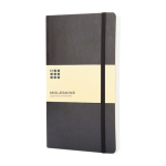 Taccuino Moleskine Classic a righe con nota ”in caso di smarrimento” color nero