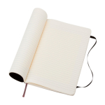 Taccuino Moleskine Classic a righe con nota ”in caso di smarrimento” color nero quarta vista