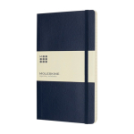 Taccuino Moleskine Classic a righe con nota ”in caso di smarrimento” color blu