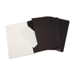 Taccuino Moleskine Cahier Journal con copertina in cartone, pagine a righe color nero terza vista