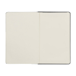 Taccuino Moleskine Classic a pagine lisce con avviso ”in caso di smarrimento” color nero terza vista posteriore