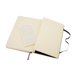 Taccuino Moleskine Classic a pagine lisce con avviso ”in caso di smarrimento” color nero