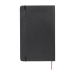 Taccuino Moleskine Classic con copertina morbida e flessibile, pagine a quadretti color nero seconda vista posteriore