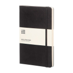 Taccuino grande con copertina rigida Moleskine Classic, pagine puntinate color nero