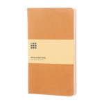 Taccuino Moleskine Cahier Journal in cartone con cuciture sul dorso pagine lisce color marrone