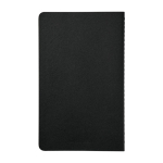 Taccuino Moleskine Cahier Journal in cartone con cuciture sul dorso pagine lisce color nero seconda vista posteriore
