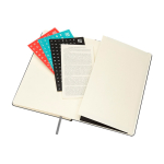 Agenda settimanale 12 mesi in carta effetto pelle con copertina rigida Moleskine color nero
