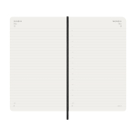 Agenda giornaliera con copertina morbida e chiusura elastica Moleskine color nero terza vista