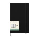 Agenda settimanale verticale con chiusura elastica e tasca interna Moleskine color nero