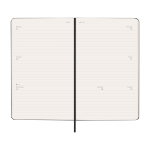 Agenda settimanale orizzontale con tasca interna Moleskine color nero quarta vista