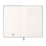 Agenda settimanale orizzontale con tasca interna Moleskine color nero quinta vista