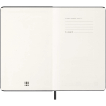Agenda settimanale orizzontale con tasca interna Moleskine color nero quinta vista