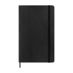 Taccuino XL vegano effetto pitone Moleskine Vegea Boa a righe color nero