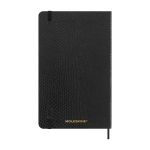 Taccuino XL vegano effetto pitone Moleskine Vegea Boa a righe color nero seconda vista posteriore