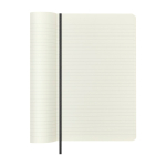 Taccuino XL vegano effetto pitone Moleskine Vegea Boa a righe color nero terza vista