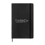 Taccuino XL vegano effetto pitone Moleskine Vegea Boa a righe color nero