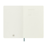 Taccuino XL vegano effetto pitone Moleskine Vegea Boa a righe color verde seconda vista