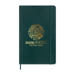 Taccuino XL vegano effetto pitone Moleskine Vegea Boa a righe color verde