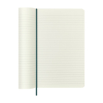 Taccuino XL vegano effetto pitone Moleskine Vegea Boa a righe color verde terza vista