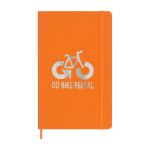 Taccuino XL con copertina morbida vegana Moleskine Vegea Capri a righe color arancione