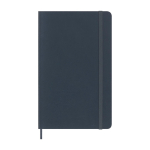 Taccuino XL con copertina morbida vegana Moleskine Vegea Capri a righe color blu grigiastro