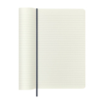 Taccuino XL con copertina morbida vegana Moleskine Vegea Capri a righe color blu grigiastro terza vista