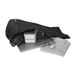 Zaino urbano roll-top con scomparti Moleskine Metro 15'' color nero