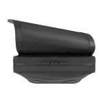 Zaino sottile con chiusura magnetica e zip Moleskine Metro Slim 15” color nero vista dettaglio 1