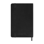 Agenda settimanale tascabile con copertina morbida e chiusura elastica Moleskine color nero seconda vista posteriore