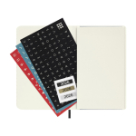 Agenda settimanale tascabile con copertina morbida e chiusura elastica Moleskine color nero seconda vista