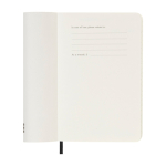 Agenda settimanale tascabile con copertina morbida e chiusura elastica Moleskine color nero quinta vista