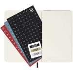 Agenda settimanale tascabile con copertina morbida e chiusura elastica Moleskine color nero quinta vista